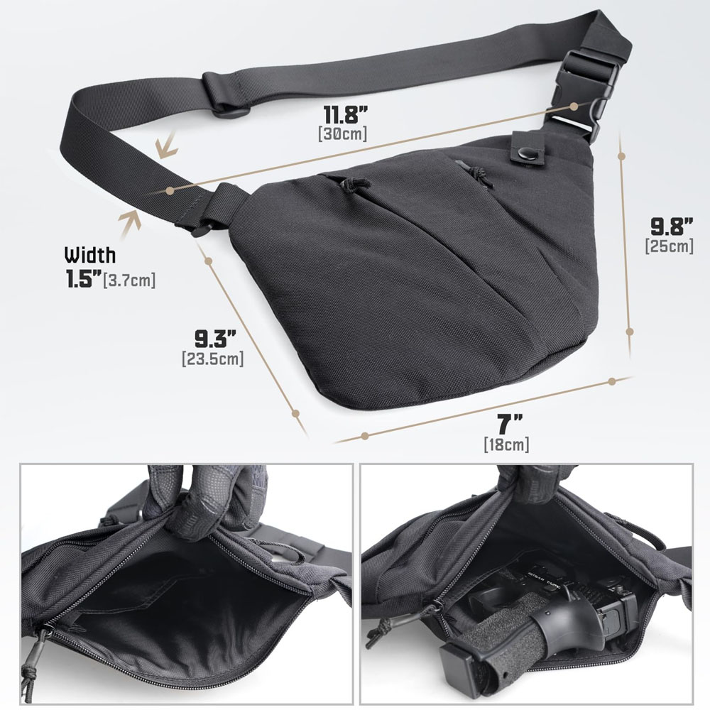 Taktyczna ukryta torba do nosz – Edc Carry Handgun recenzja i cena