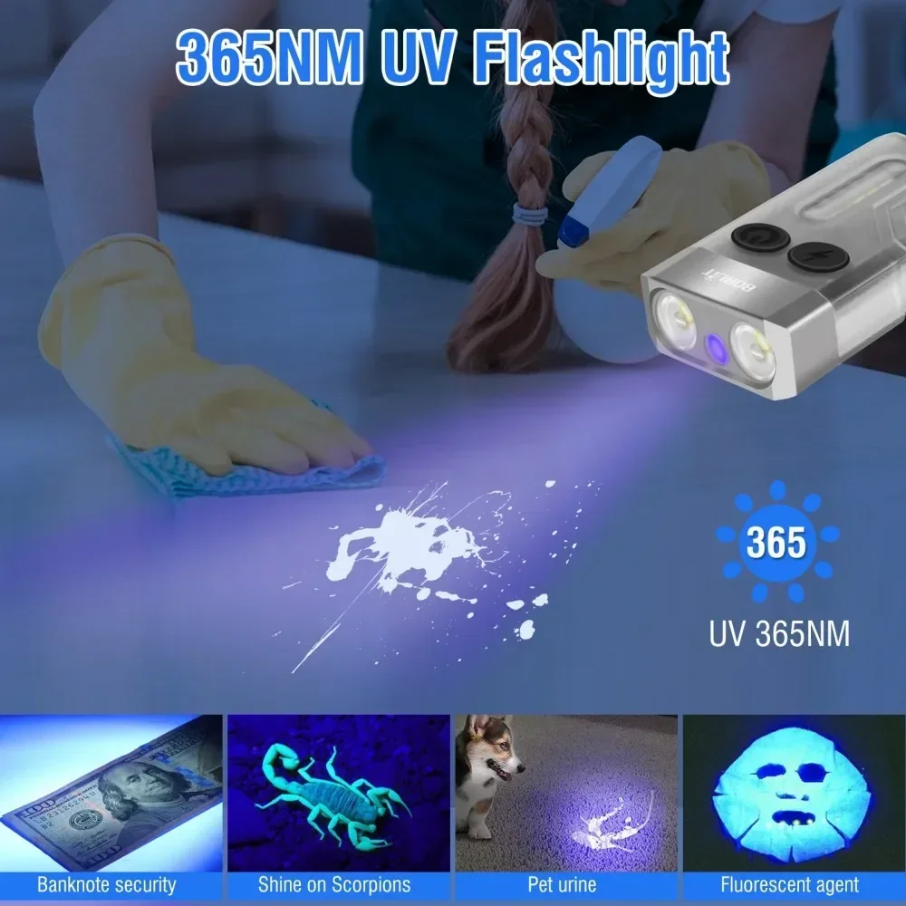 Latarka brelok BORUiT V10 UV L – Keychain Flashlight recenzja i cena